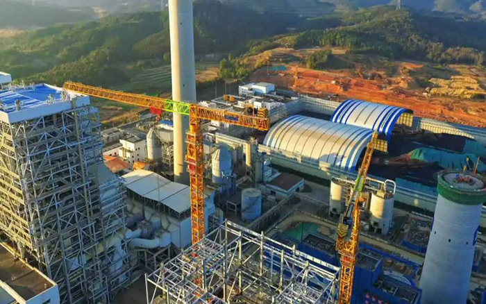 火电建设首。『览777双塔提速国度电投2x1000MW机组扩建